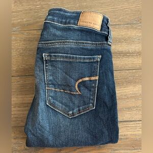 American Eagle Jeans Next Level Stretch Skinny Size 2 Long Inseam 31 Waist 121/2